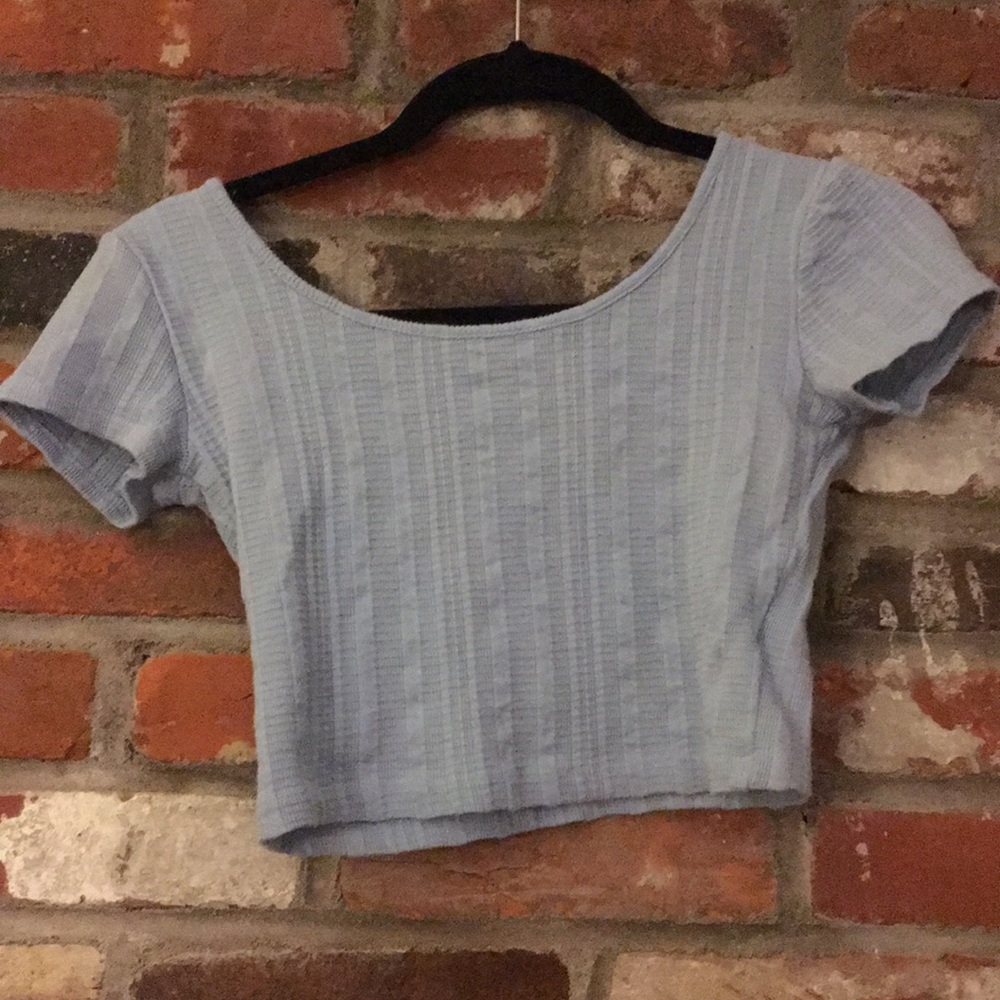 Light blue crop top from Forever 21